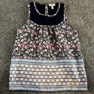 Girls tank top floral printed light flowing material summer spring